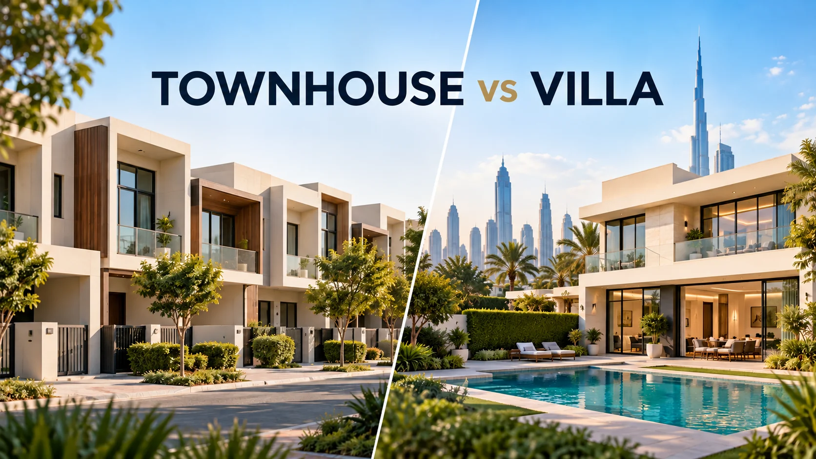 Difference Between Townhouse and Villa in Dubai